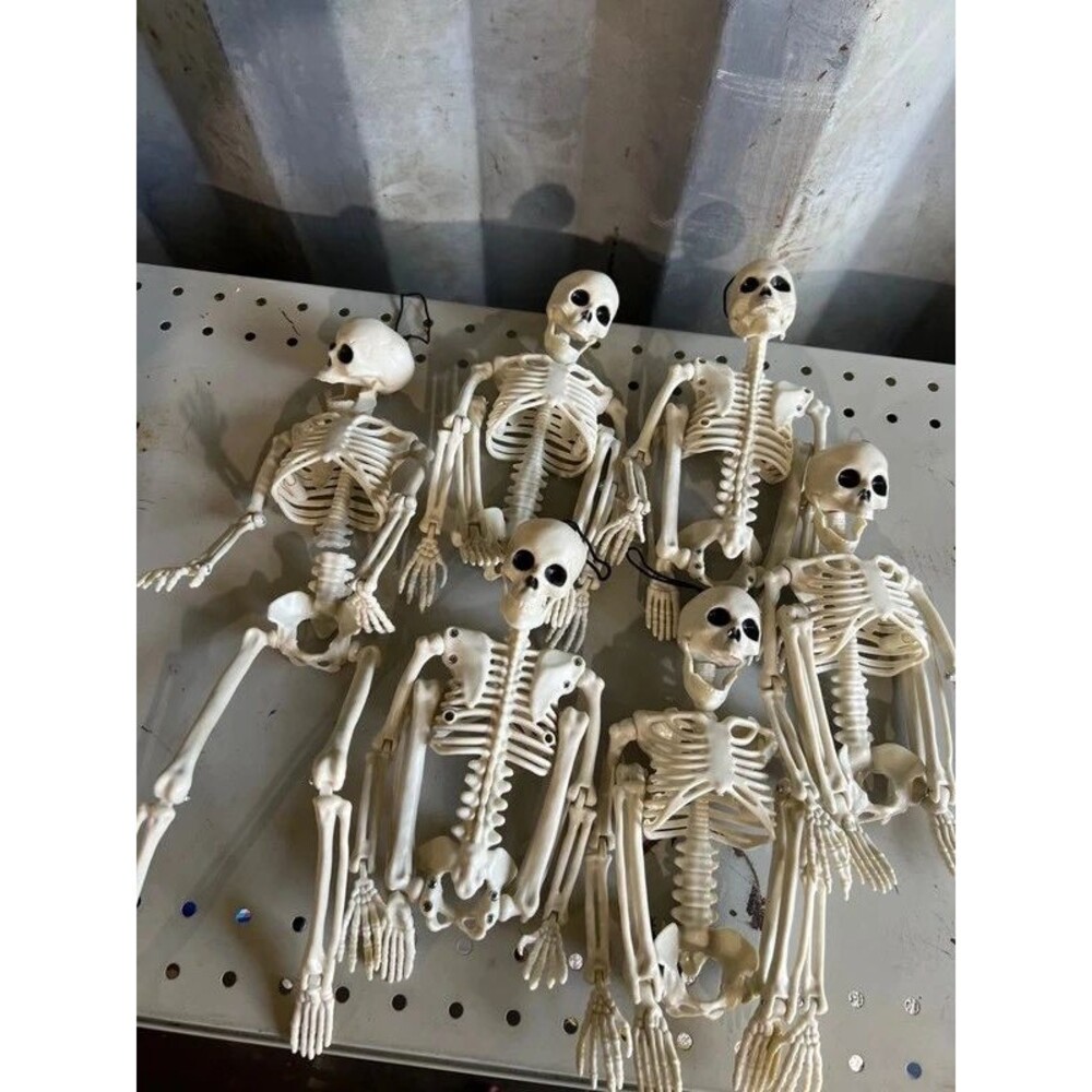 Read desc. Bundle of 6 Halloween Plastic Skeletons – Crafts, Art, & Decor